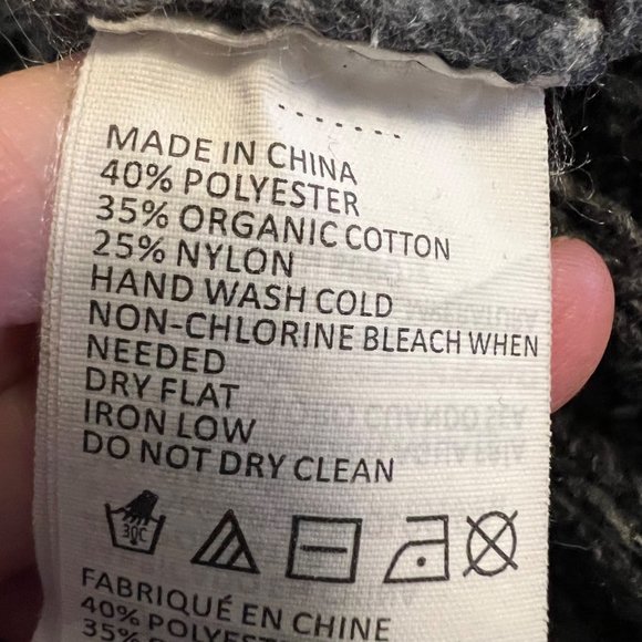 Prana Delaney Gray Cable Knit Cardigan Sweater Duster XS - Picture 9 of 10